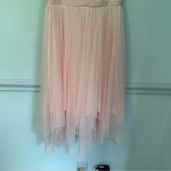 Cat & Jack Pink & Blue Glitter Flowy Sleeveless MIDI Dress Size XL - Picture 3 of 10